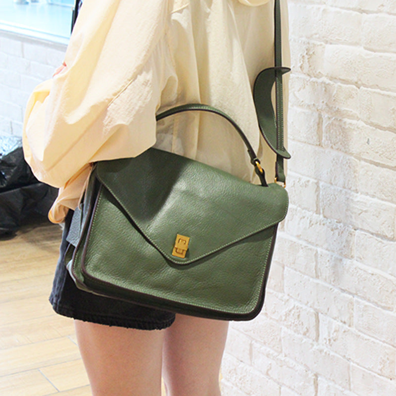 Women's Popular Large Capacity Soft Leather Fashion Women's Messenger Bag