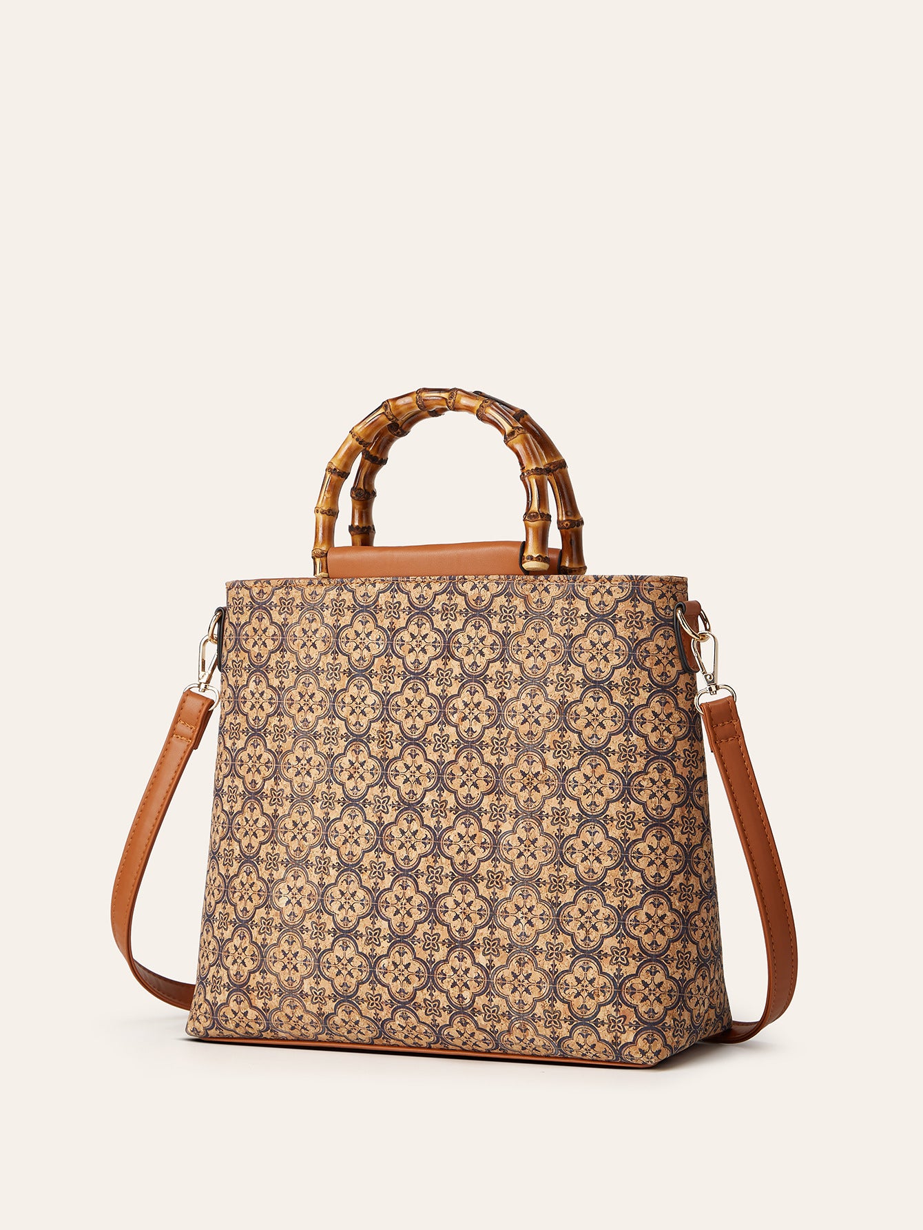 Women's Retro Ethnic Style Cork Printed Tree Bags