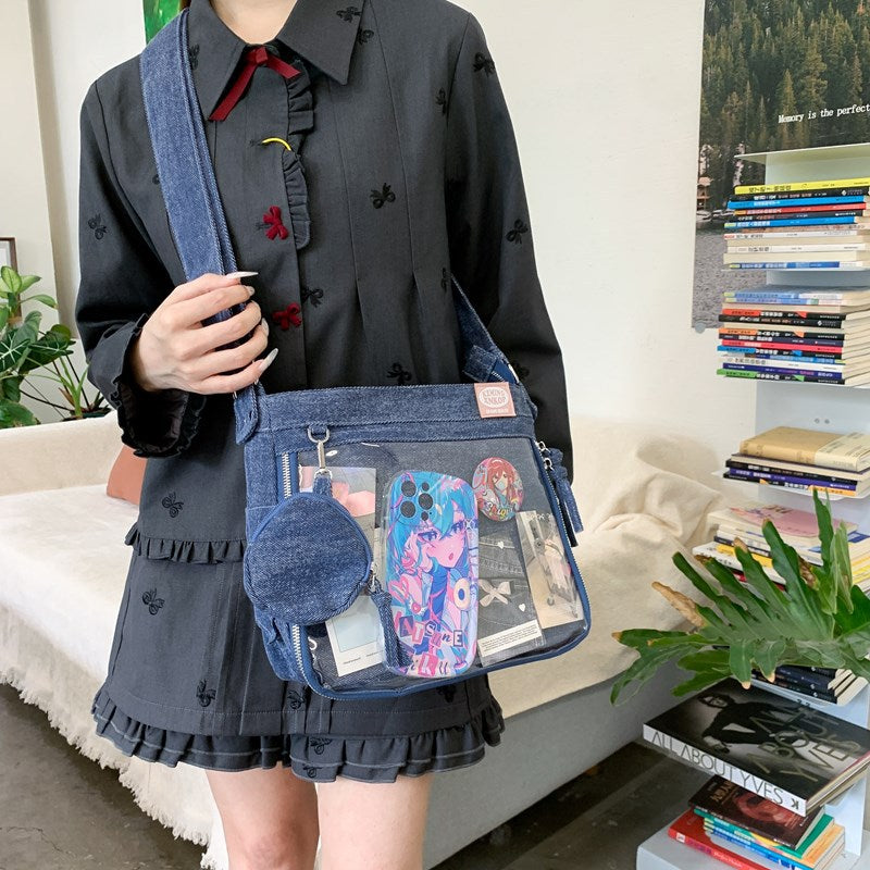 Cartoon Sweet Cool Style Secondary Denim Bags
