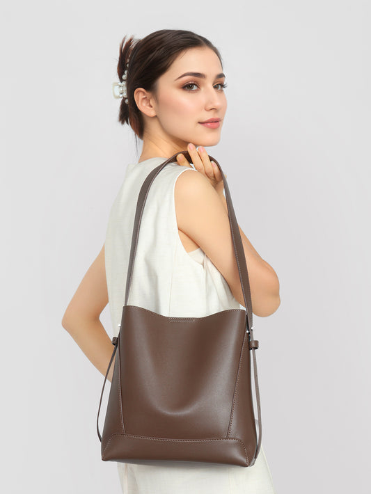 Women's Large Genuine Leather Capacity Practical Commuter Bags
