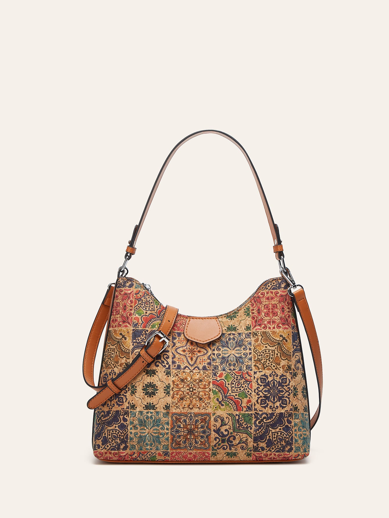 Retro Ethnic Style Cork Tree Leather Bags