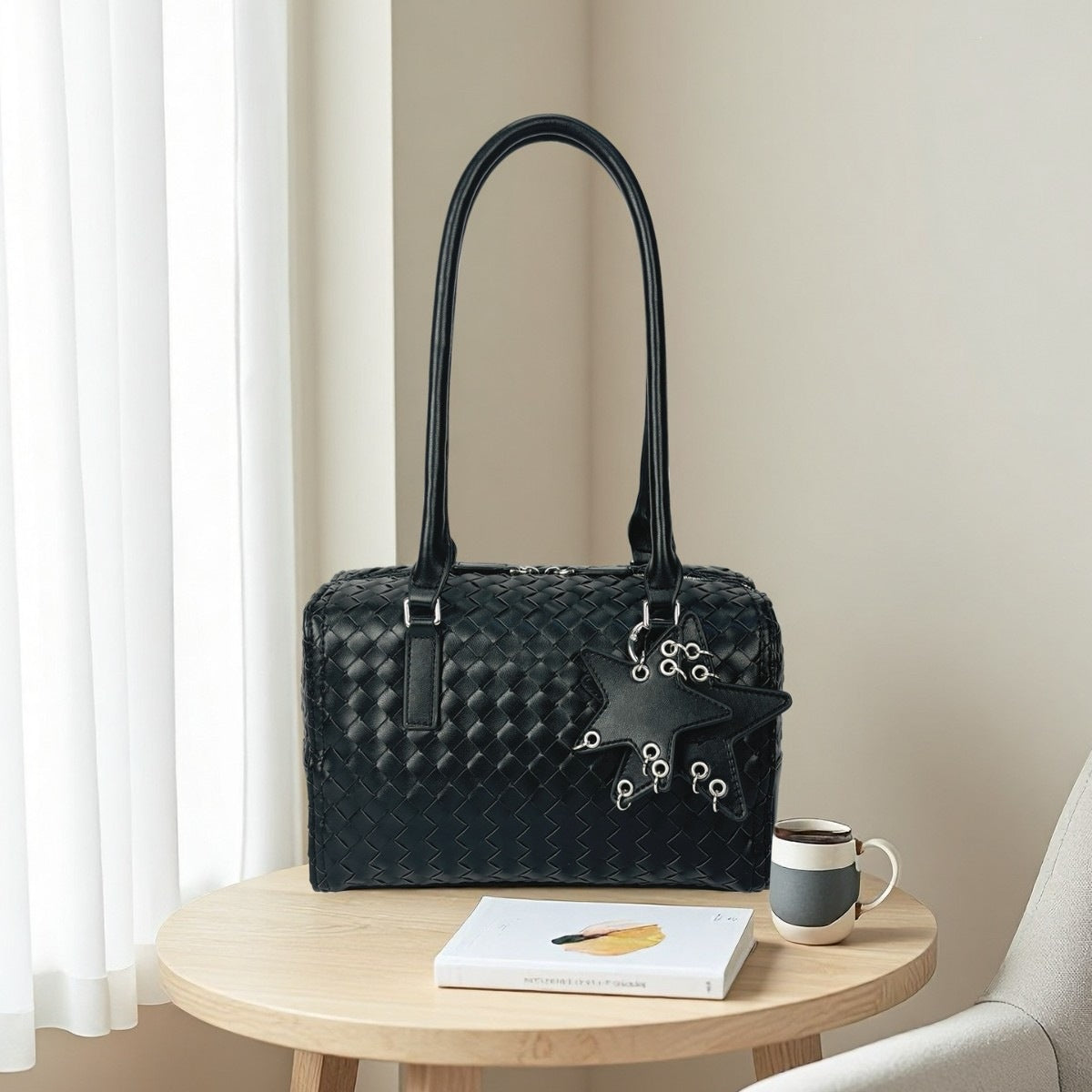 Women's Official Document Office Woven Underarm Commuter Women's Shoulder Bag
