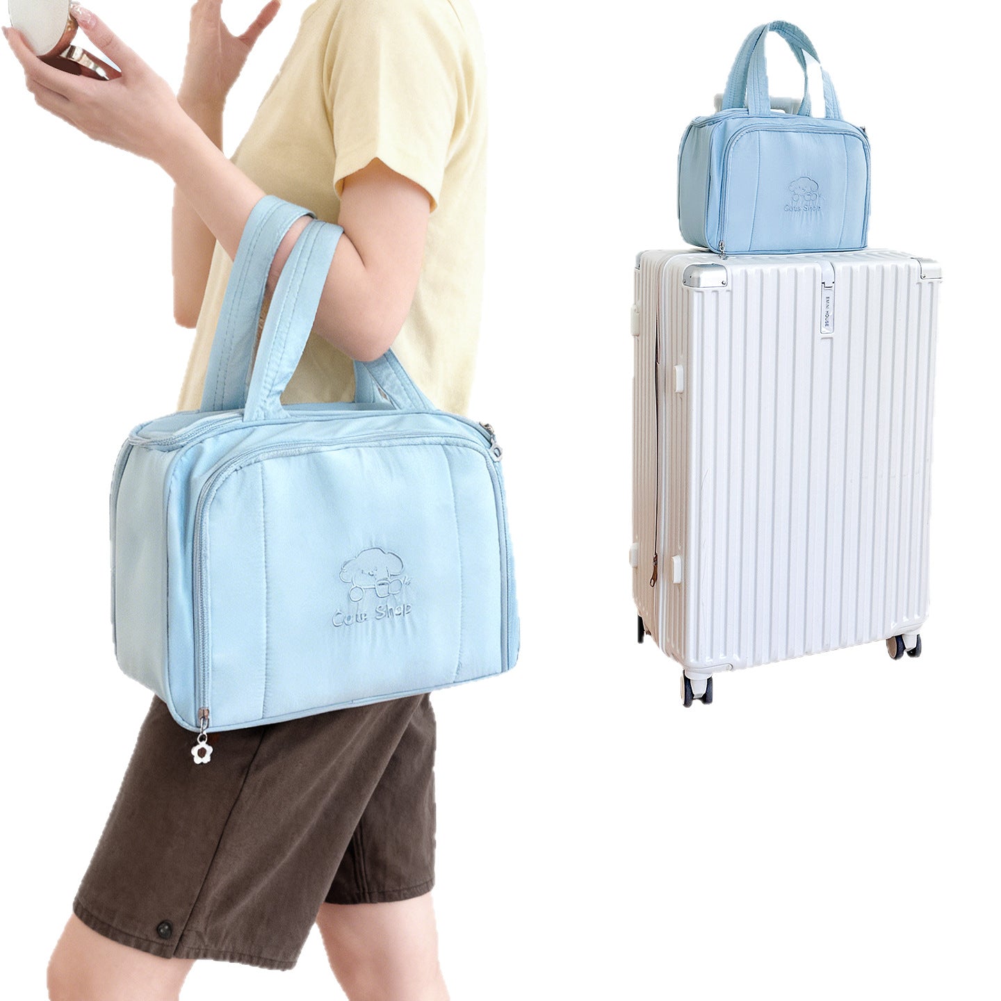 Women's Storage Portable Business Trip Large Capacity Dry Wet Makeup Bag