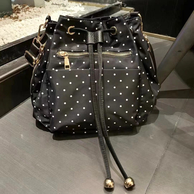 Women's Winter Fashion Oxford Cloth Drawstring Camouflage Bags