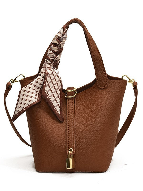 Lychee Pattern Vegetable Basket Trendy Simple Bucket Bag