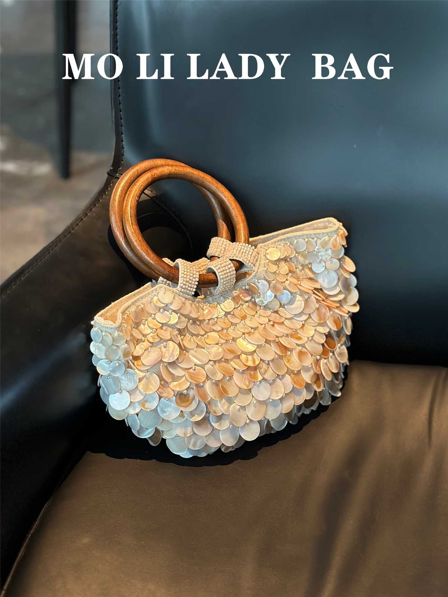 Women's High-grade Handmade Natural Shell Fairy For Niche Handbags