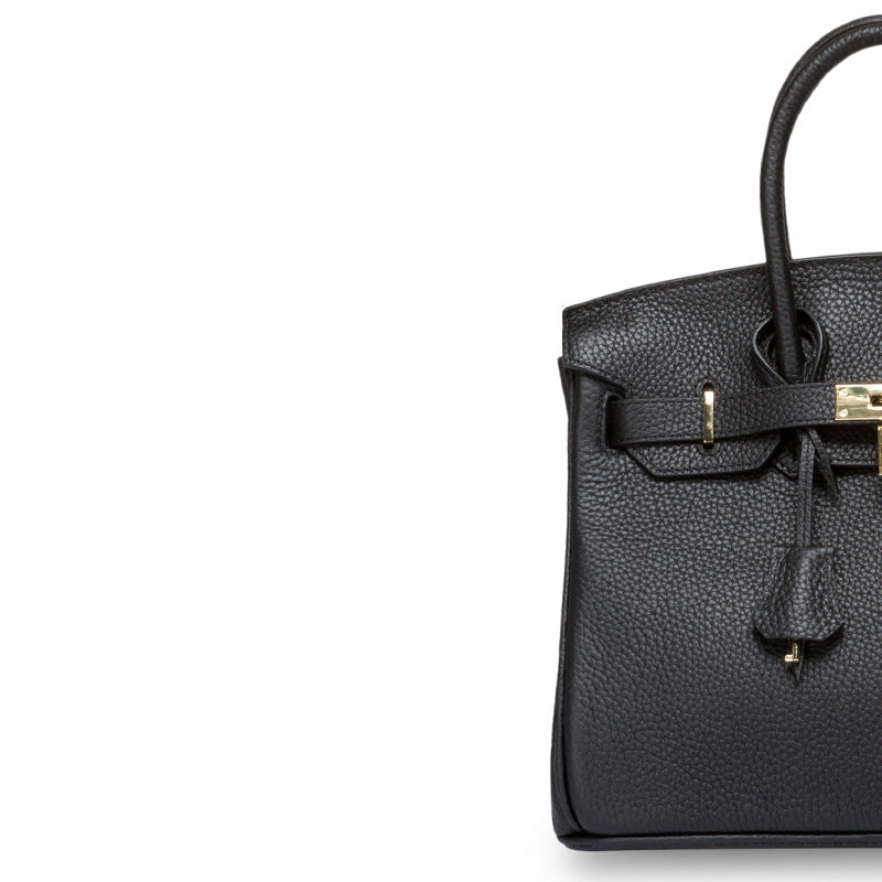 Women's First Layer Cowhide Texture Fashionable Korean Style Genuine Bags