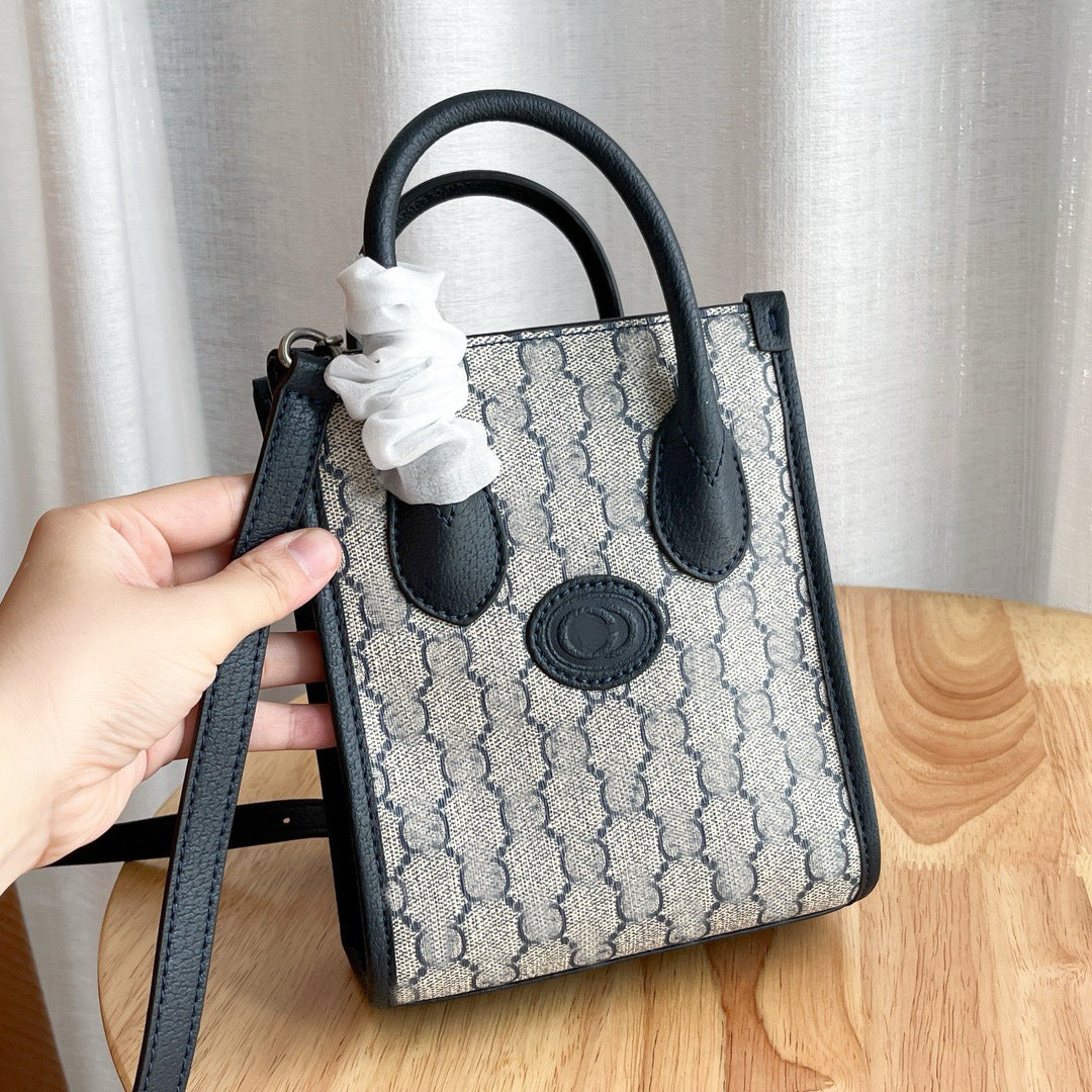 Women's Genuine Leather Music Scores Classic Presbyopic Tote Bag