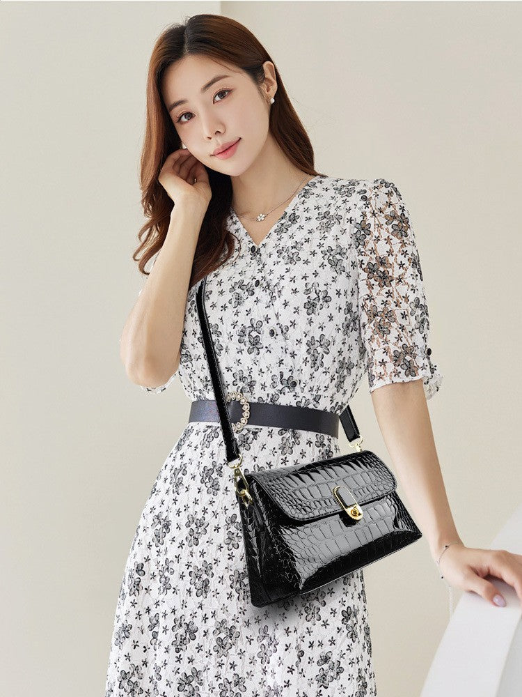 Crocodile Leather South Style Fashion Design Simple Bags