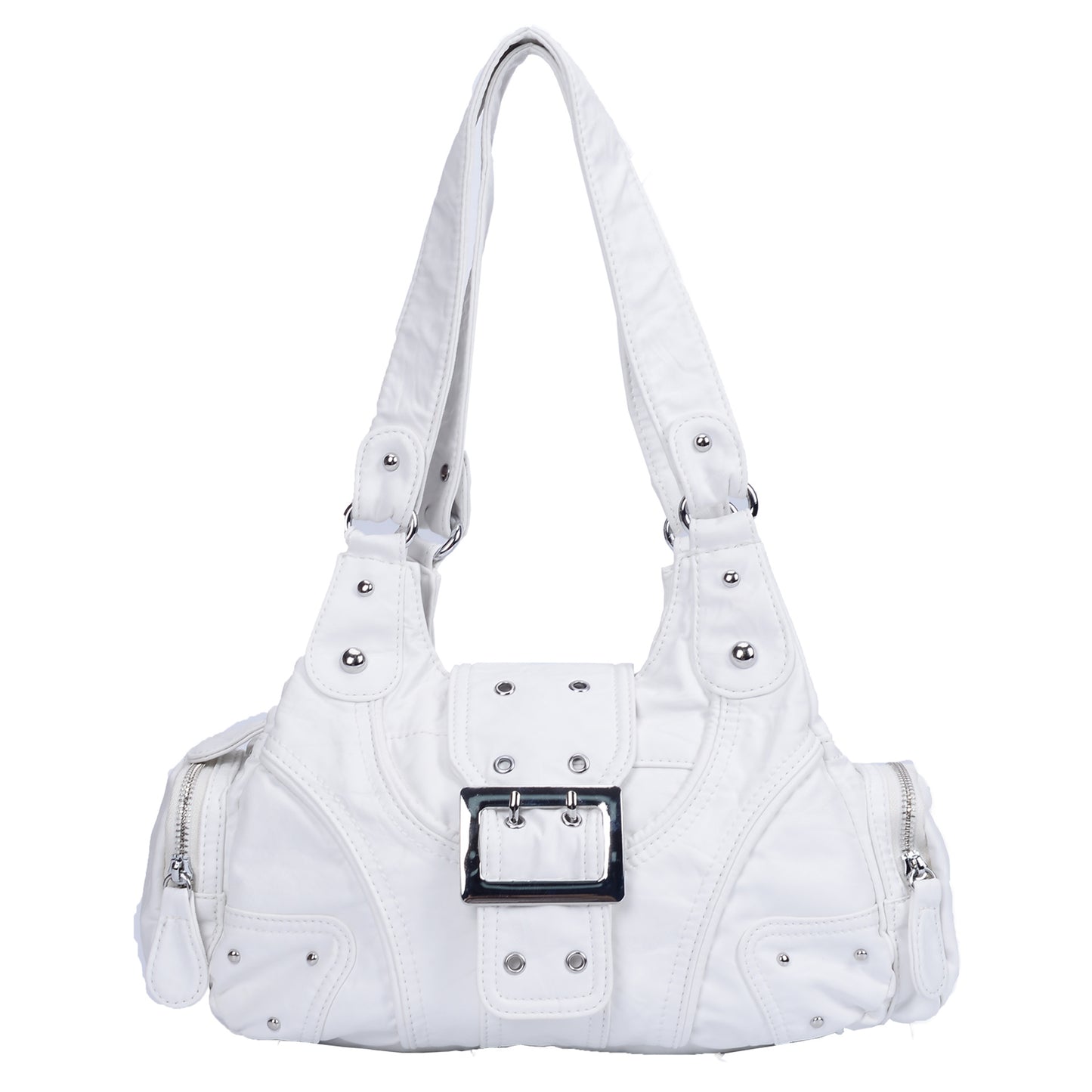 Popular Elegant Women's Washed Fashion Portable Shoulder Bags