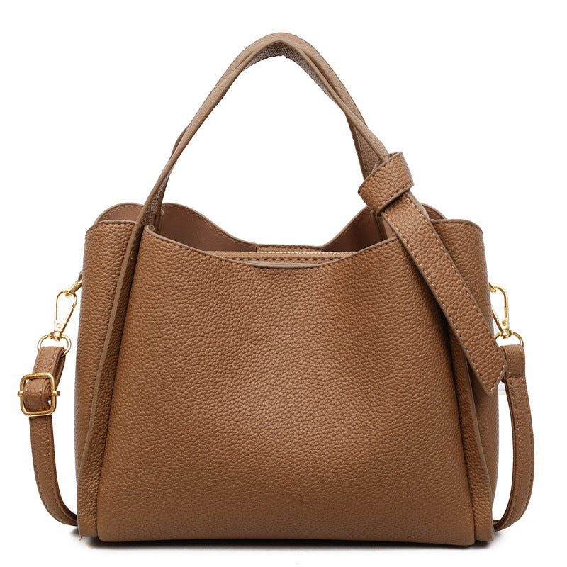 Women's Spring Simple Advanced Texture Trendy Large Capacity Commuter Shoulder Bags