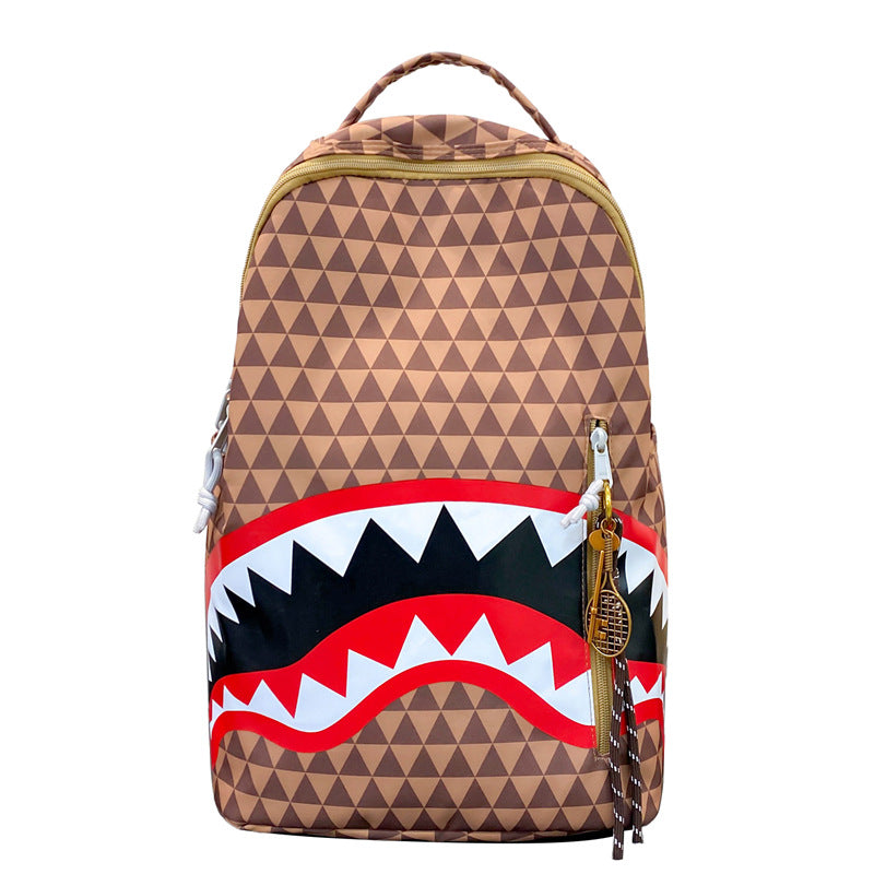 Capacity Personalized Shark Quirky Ideas Ugly Leisure Backpack