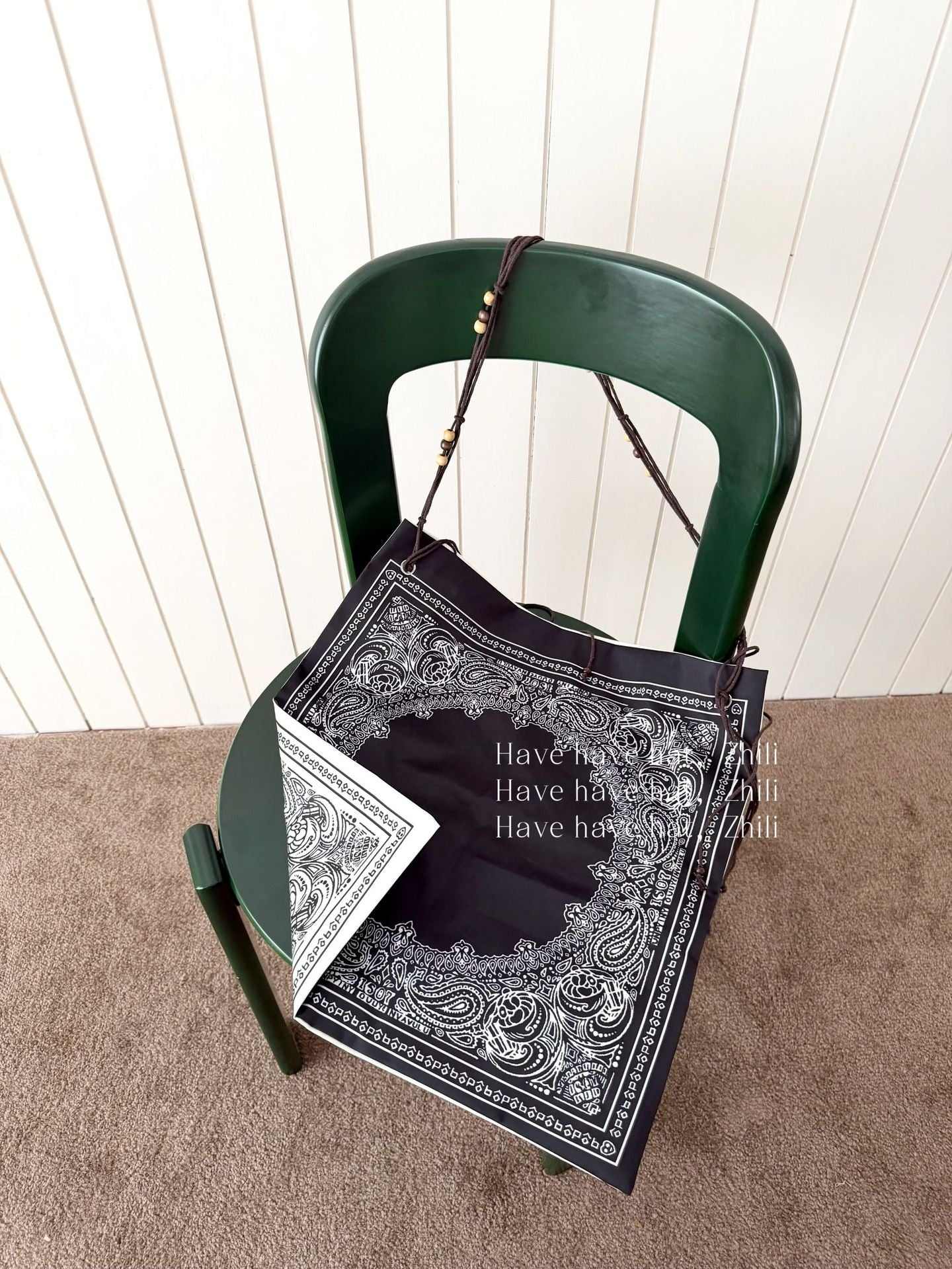 Women's Song Yan Bohemian Beaded Vintage Fashion Print Large Women's Shoulder Bag