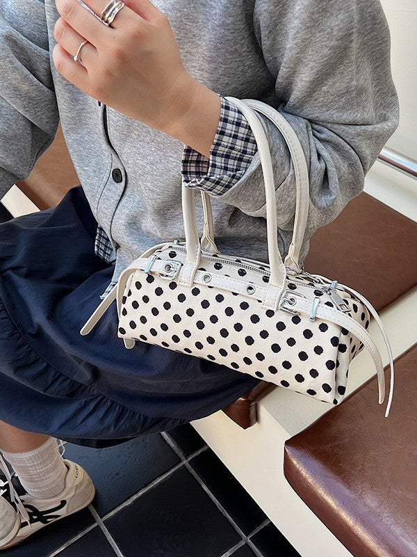 Women's Niche Polka Dot Top Handled Pillow Large Capacity Women's Shoulder Bag