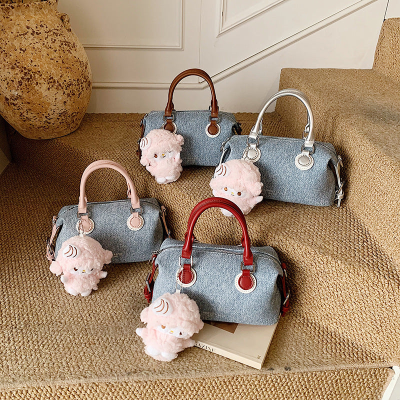 Women's Summer Pillow Denim Fashion Portable Western Style Women's Handbag