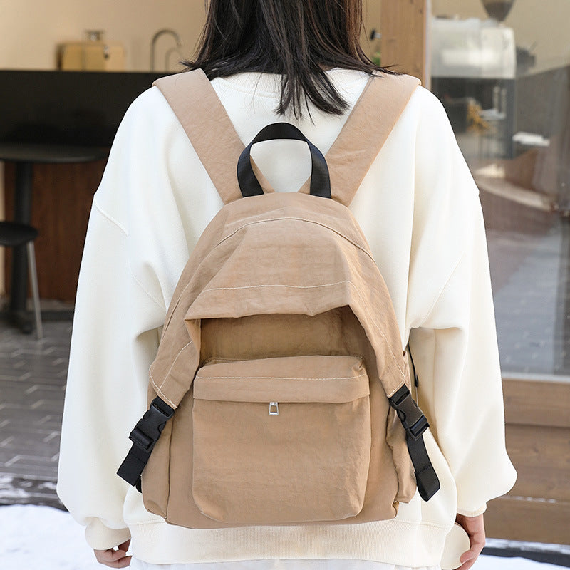 Leisure Artistic Nylon Fashion Washed Worn Retro Backpacks