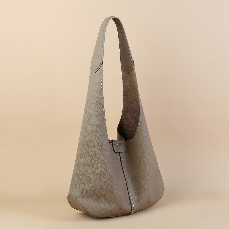 Underarm Female Niche Soft Leather Large Capacity Women's Shoulder Bag
