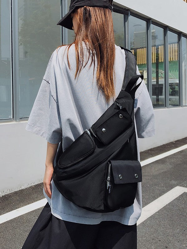 Mountain Zipper Bow Arrow Cycling Commuter Shoulder Bags