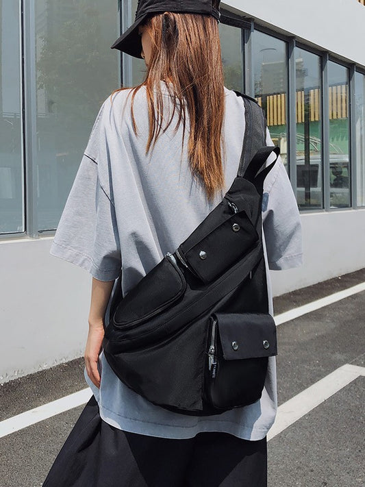 Mountain Zipper Bow Arrow Cycling Commuter Shoulder Bags