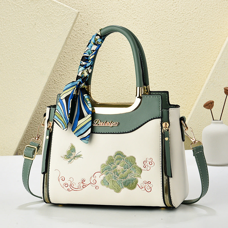 Women's Chinese Style Mother's Day Embroidered Large Bags