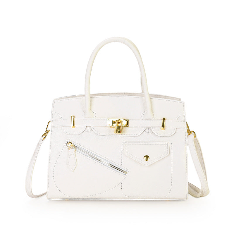Large Capacity Platinum Simple Easy Matching Women's Handbag