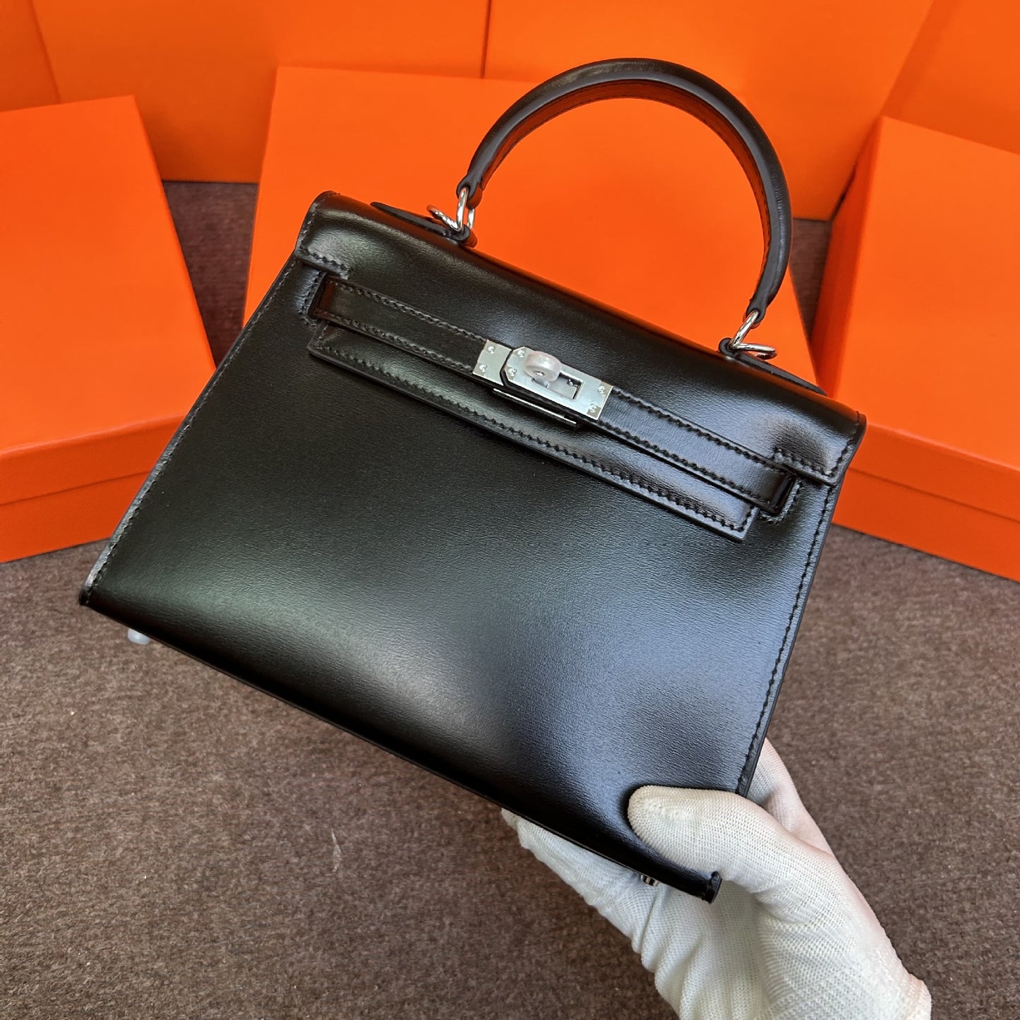 Women's Leather Glossy Cowhide Jim Kelly Second Generation Bags