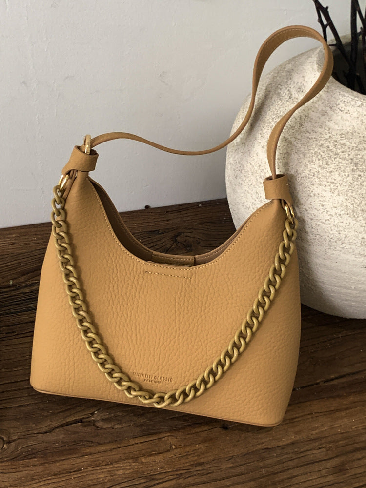 Women's Popular Fashion Minority Design Chain Underarm Cross Bags
