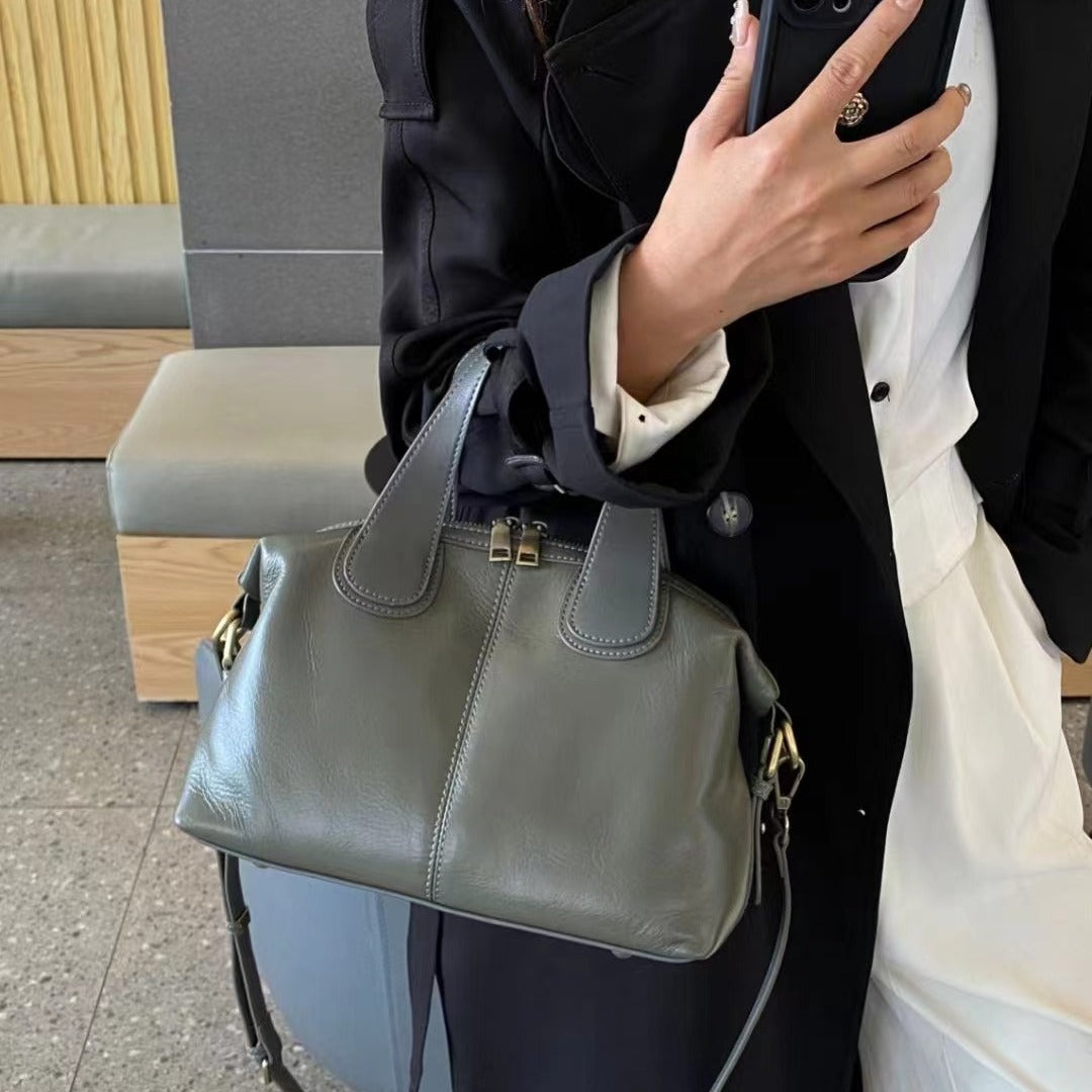 Women's Vegetable Tanning Leather High Sense Vintage Women's Handbag