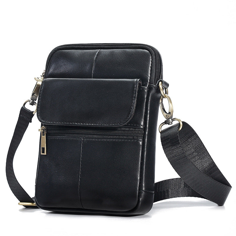 Men's Genuine Leather Mobile Cowhide Retro Men's Messenger Bag