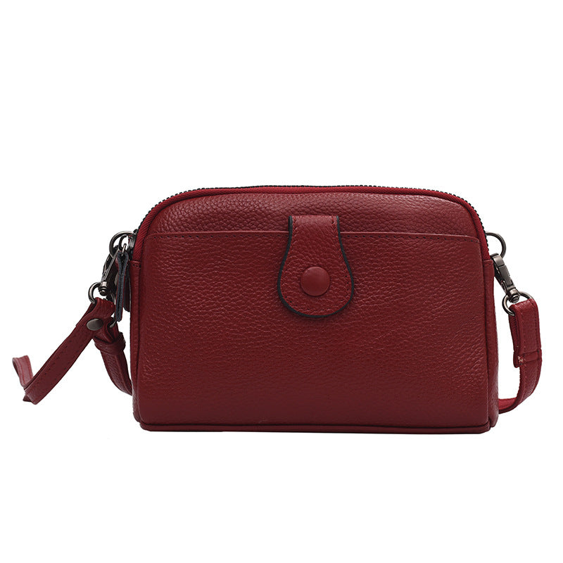 Women's Mini First Layer Cowhide Version Leather Women's Messenger Bag
