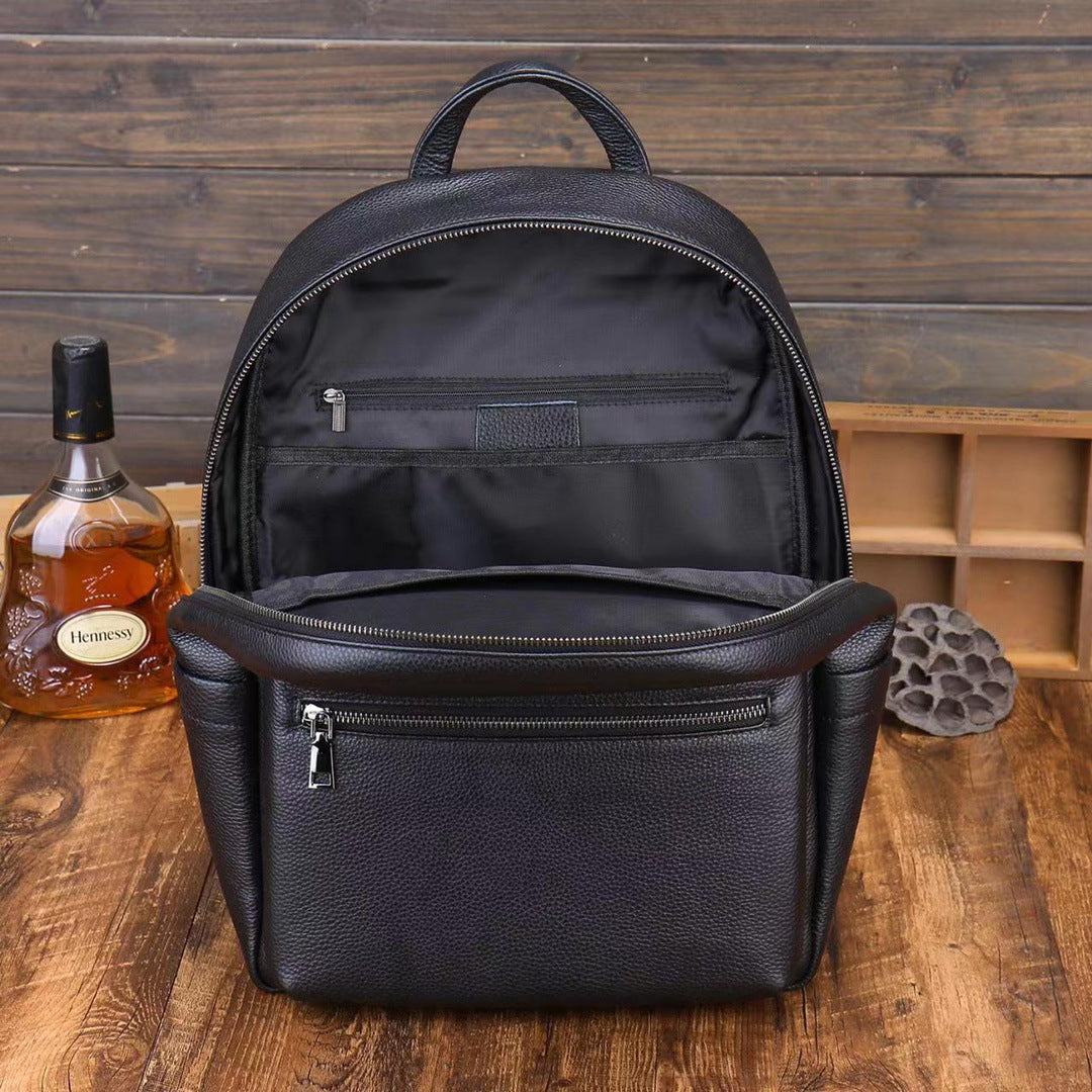 Men's Layer Leather Trip Large Capacity Computer Bags