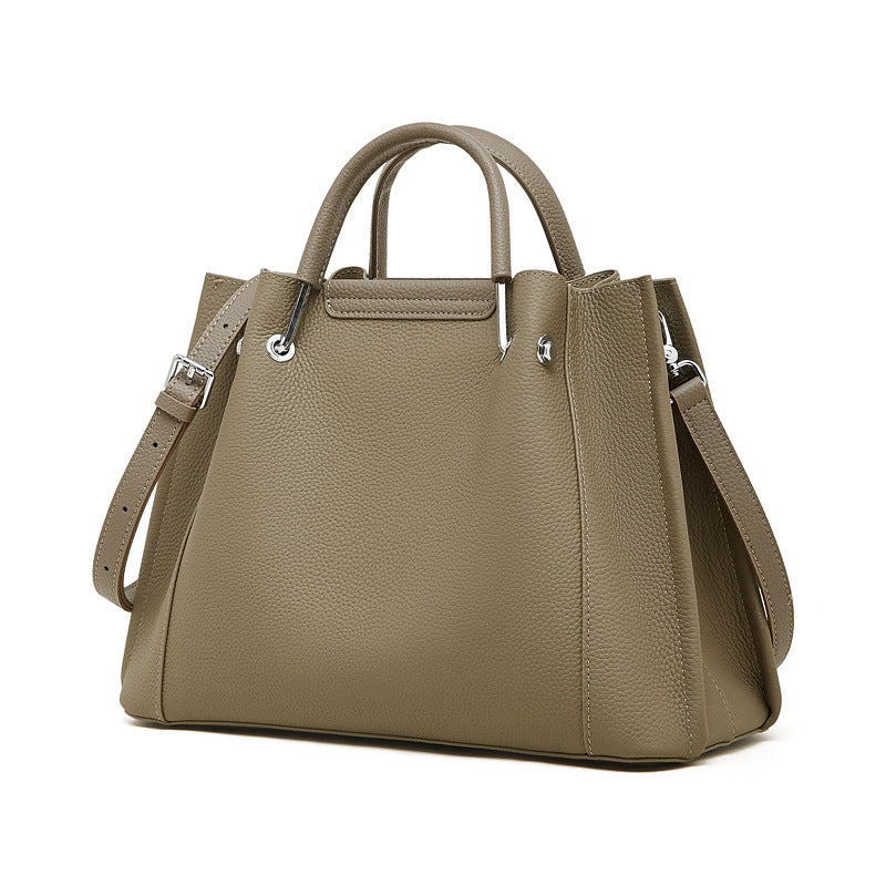 Women's Cowhide Large Capacity Simple Spring Korean Style Bags