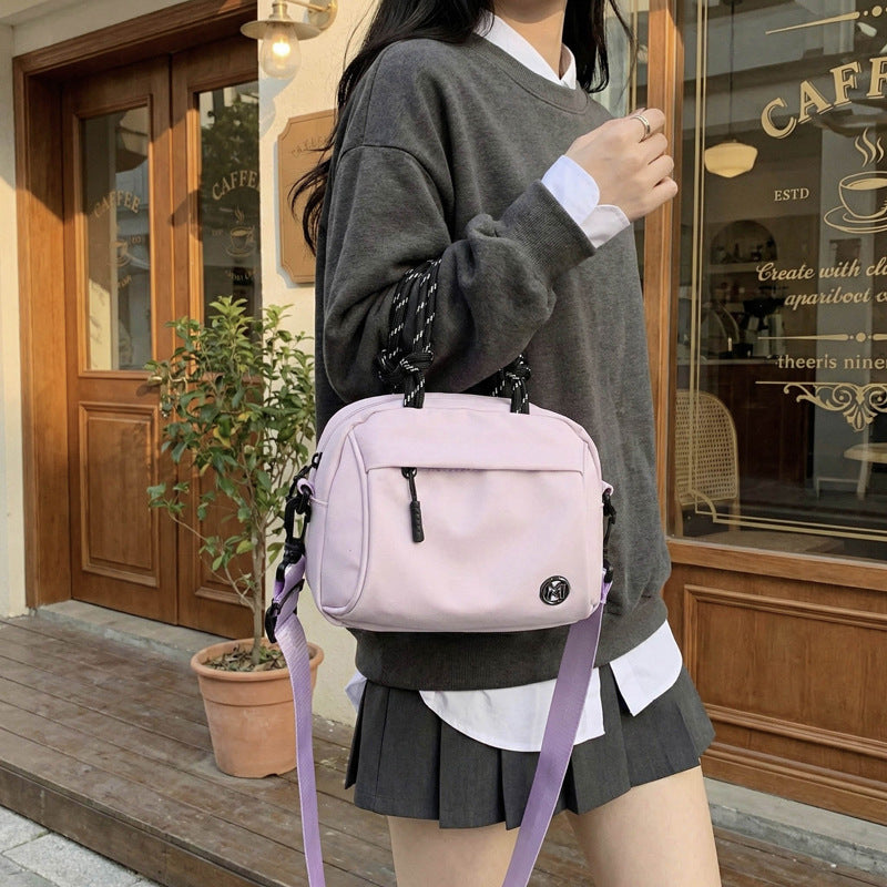 Women's Style Hand Leisure Commute Color Collision Bags