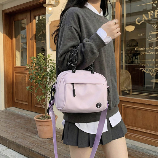 Women's Style Hand Leisure Commute Color Collision Bags