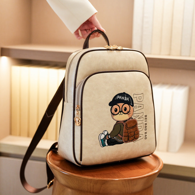 Source Cartoon Design Large Capacity Versatile Women's Backpack