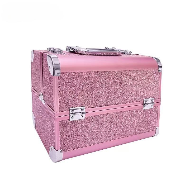 Aluminum Alloy Makeup Box Tattoo Embroidery Nail Beauty Eyelash Toolbox Cosmetic Cases