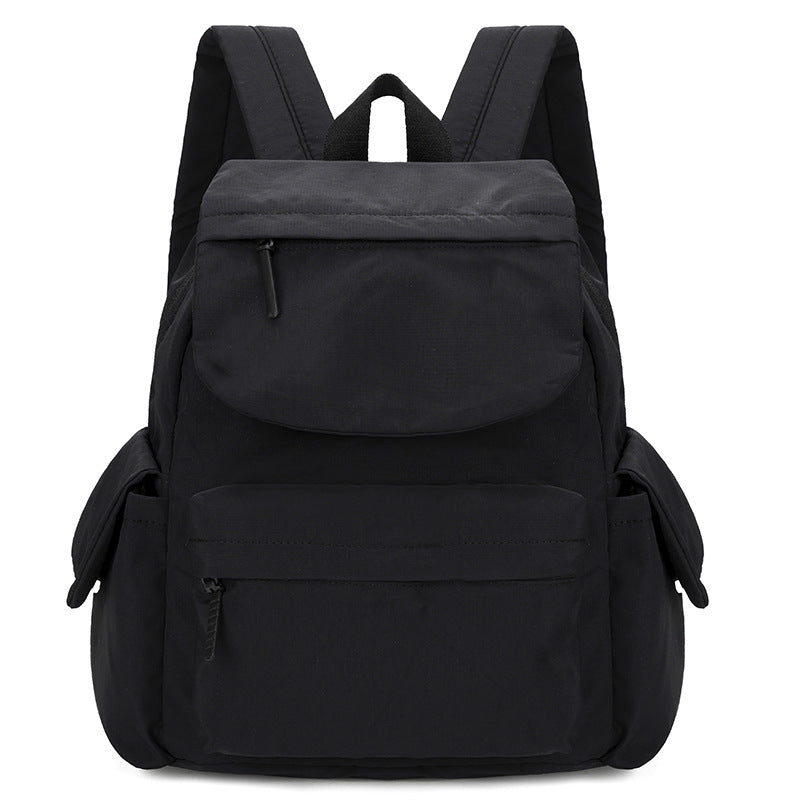 Women's Solid Color Simple Oxford Cloth Large Capacity Lightweight Commute Leisure Backpack