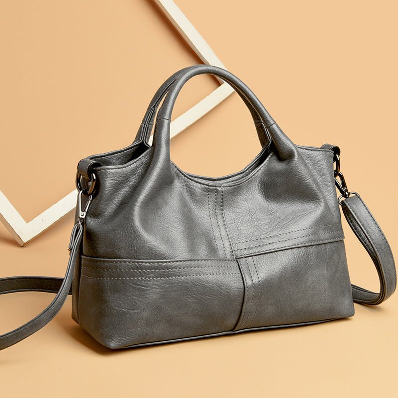 Women's Soft Leather Lightweight Large Capacity Commuter Women's Handbag