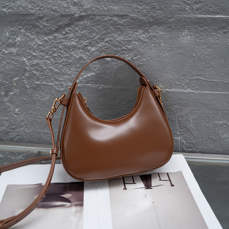 Women's Genuine Leather Fashionable Underarm Niche Western Women's Shoulder Bag