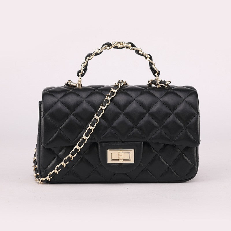 Classic Style Rhombus Chain Jelly Sweet Cute Lady Phone Bags