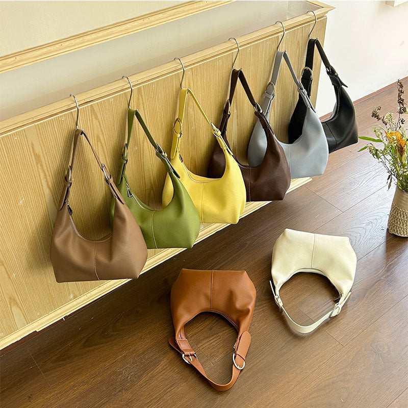 Women's Fashion Korean Style Dumpling Retro Portable Underarm Bag