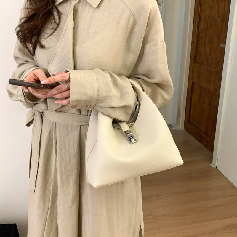 Women's Lychee Pattern For Retro Simple Fashion Bags