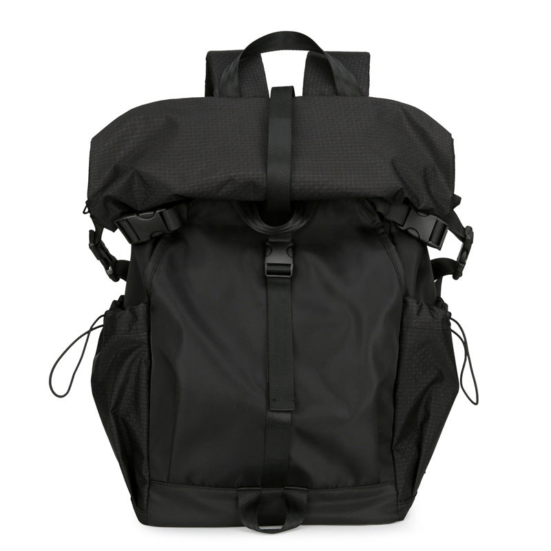Men's Cycling Foldable Curved Edge Mechanical Style Male Leisure Backpack
