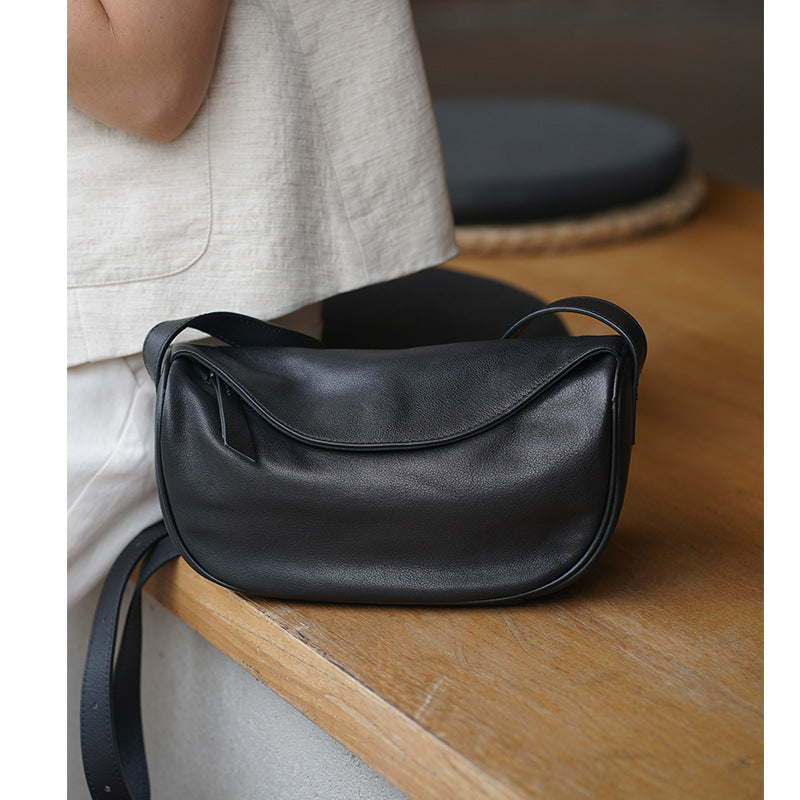 Lucky Genuine Leather First Layer Cowhide Women's Messenger Bag