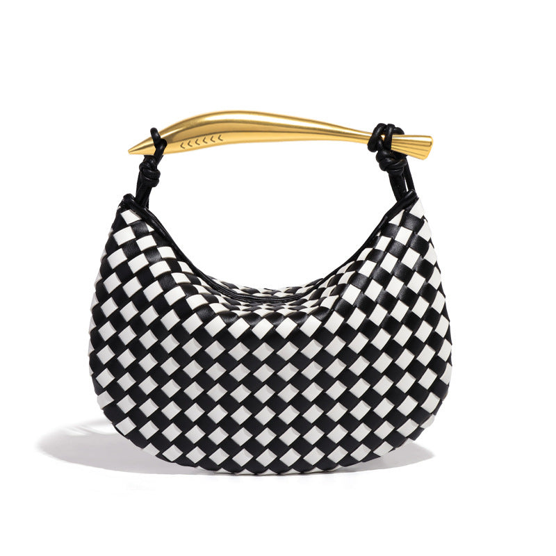 Sardine Woven Metal Underarm Portable Dumpling Women's Shoulder Bag