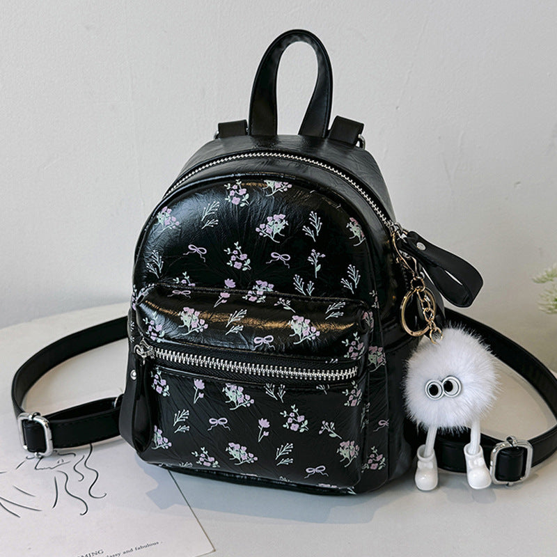 Women's Printed Double Cute Wild Simple Women's Backpack