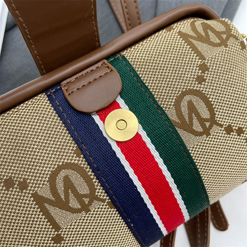 Women's Underarm Striped Retro Clip French Classic Shoulder Bags