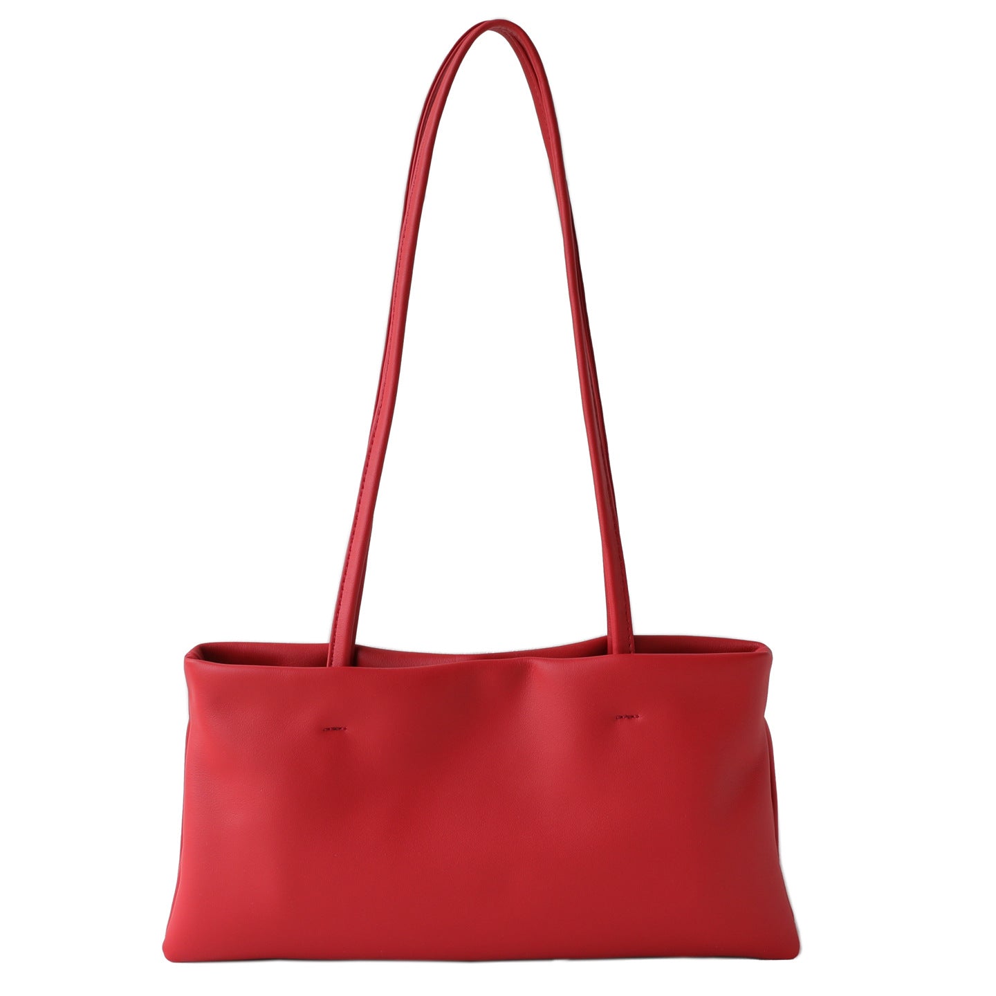 Women's Simple Style Soft First Layer Cowhide Underarm Bag