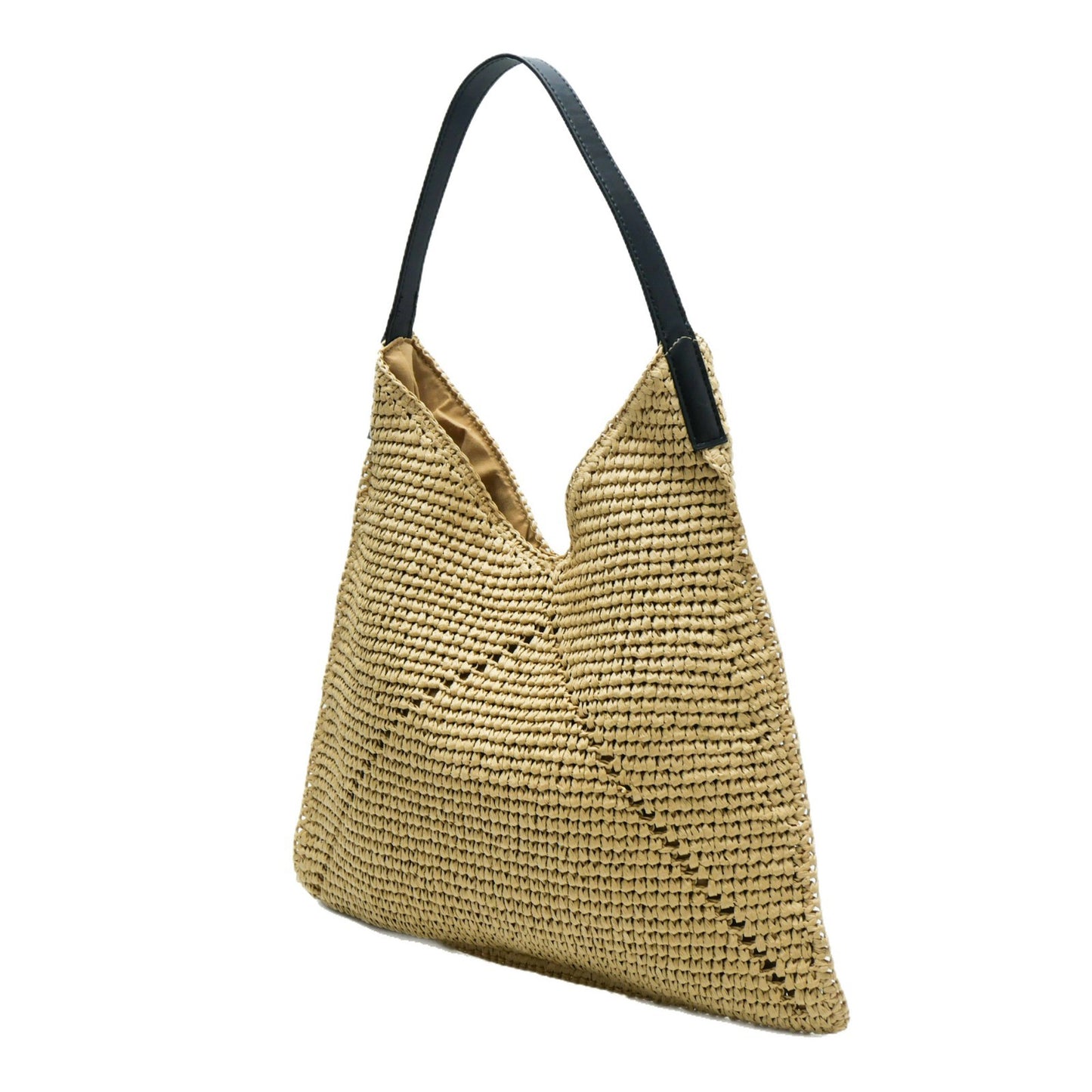 Women's Underarm Straw Hand-woven Versatile Large Capacity Vacation Style Tote Bag