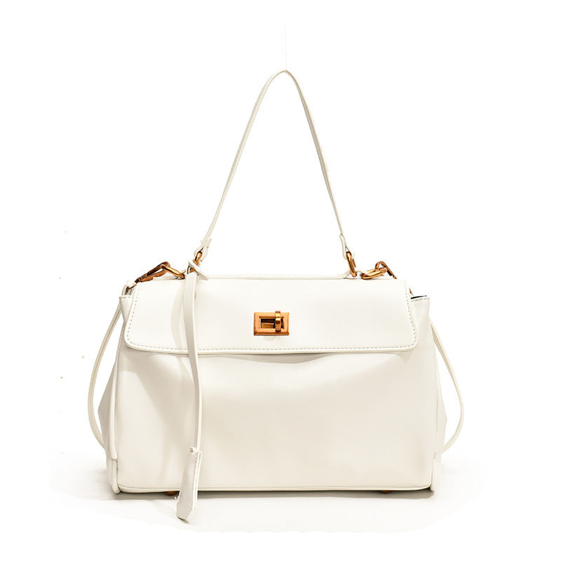 Women's High Sense Commuter Fashion Color Contrast Large Tote Bag